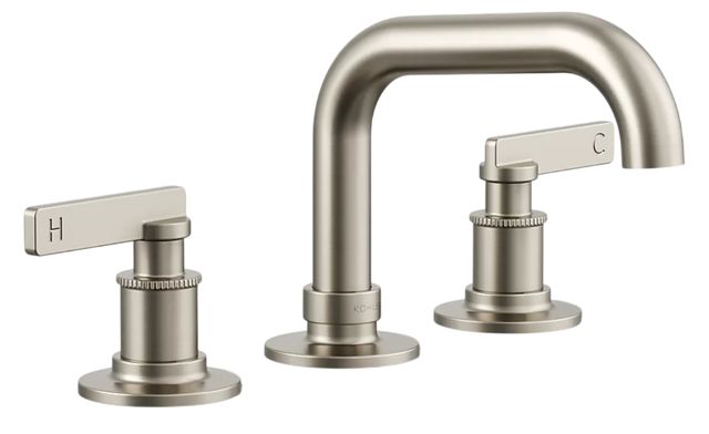 KOHLER® Castia™ Vibrant Brushed Nickel 1.0 GM Widespread Bathroom Sink Faucet-0