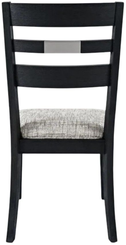Jofran Inc. Altamonte Dark Charcoal/Gray Ladderback Dining Side Chair-3