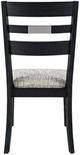 Jofran Inc. Altamonte Dark Charcoal/Gray Ladderback Dining Side Chair-3