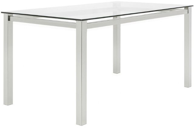 Cramco Skyline Glass Top Dining Table with Chrome Base-0