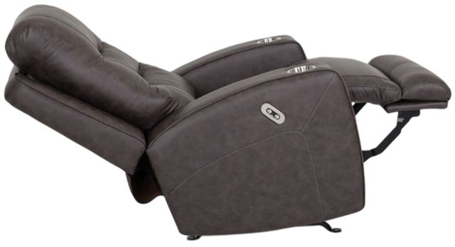 Franklin™ Aspen Duvall Gunmetal Fabric Power Rocker Recliner-1