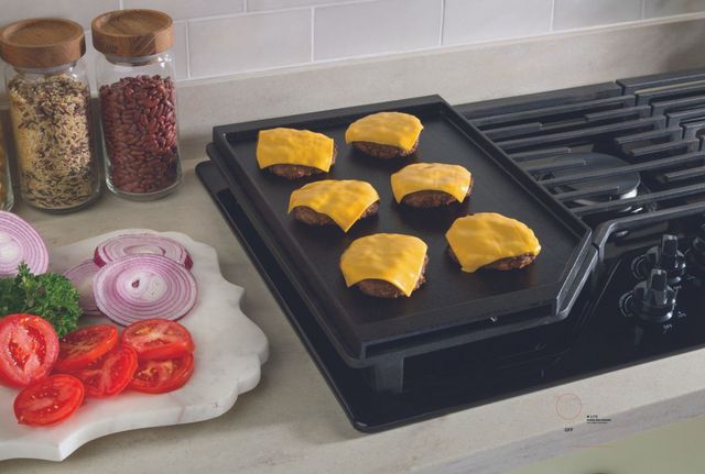 GE® 36" Black Built-In Gas Cooktop-5