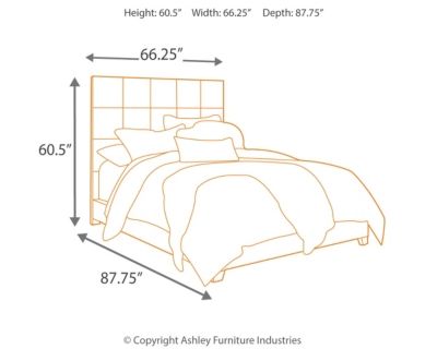 Signature Design by Ashley® Dolante Gray Queen Upholstered Bed-3