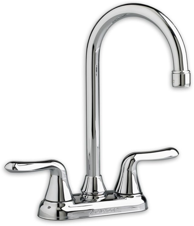 American Standard Colony Polished Chrome Soft 2-Handle High-Arc Bar Sink Faucet-0