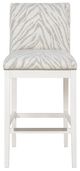 Fairfield® Customizable Entree Dining Nova Bar Stool with Linen Legs-1