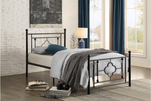 Mazin Furniture Morris Youth Twin Metal Platform Bed-1