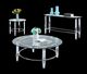 Acrylic Round Clear Glass End Table-4