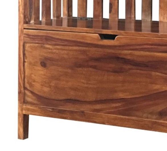 Jaipur Furniture Brown Large Storage Seat-1