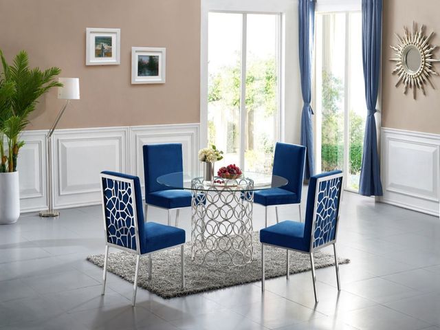 Meridian Furniture Opal Chrome Dining Table-1