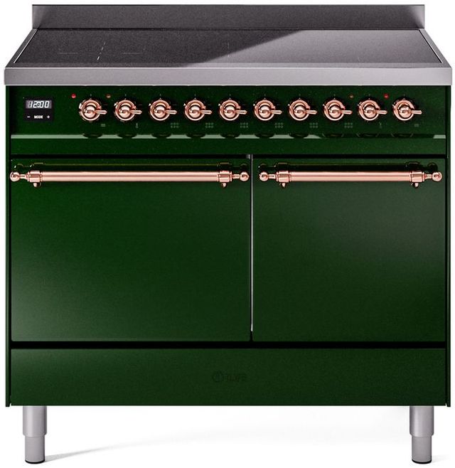Ilve Nostalgie II 40" Emerald Green Freestanding Induction Range