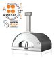 Fontana Forni Marinara 39" Gray Pizza Oven -3