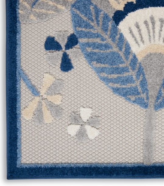 Nourison Home™ Aloha Blue Gray 5'x8' Area Rug-3