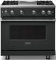 Viking® 5 Series 36" Antique Bronze Pro Style Gas (NG) Range with Polished Chrome Trim-0
