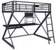 Powell® Z Black Full Loft Bunk Bed-0