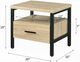 ACME Furniture Yawan Oak Accent Side Table with Black Frame-4