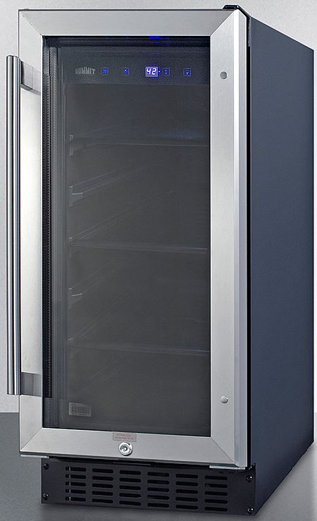 Summit® 15" 2.3 Cu. Ft. Stainless Steel Beverage Center-1