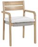 New Classic® Home Furnishings Arden Brown/Natural Fabric/Wicker Outdoor Patio Dining Arm Chair-0