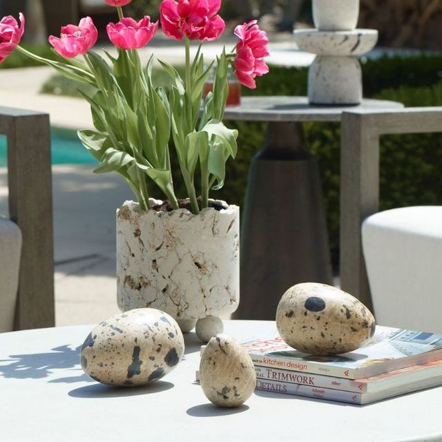 Uttermost® Nest Trio 3-Piece Beige/Charcoal Indoor-Outdoor Eggs Set-1