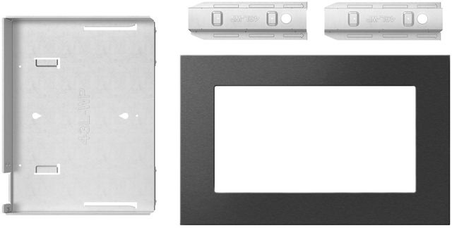 Whirlpool® 30" PrintShield™ Black Stainless Steel Built In Microwave Trim Kit-2