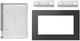 Whirlpool® 30" PrintShield™ Black Stainless Steel Built In Microwave Trim Kit-2