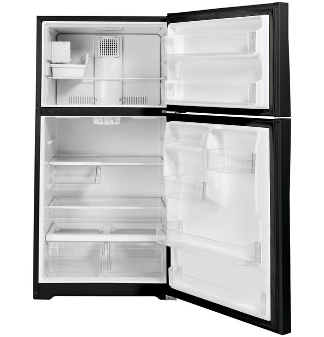 GE® 33" 21.9 Cu. Ft. Black Top Freezer Refrigerator-3