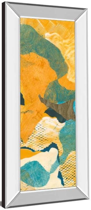 Classy Art Mountain Shapes II by Carolyn Roth Mirrored Frame Wall Art-1