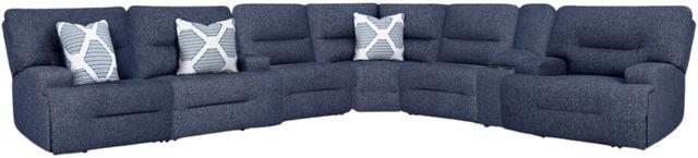 Signature Design by Ashley® Acklen Place 7-Piece Navy L-Shape Power Reclining Sectional-0