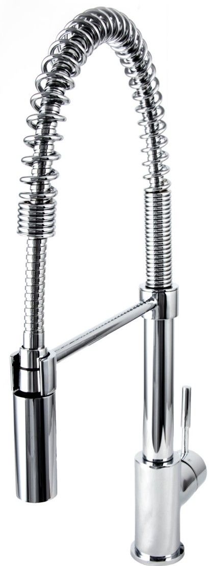 ZLINE Sierra Chrome Pull Down Spring Single Handle Kitchen Faucet-1
