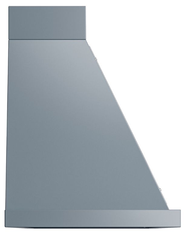 Ilve® Nostalgie II Noblesse 60'' Blue Gray Wall Mounted Range Hood with Chrome Trim-2