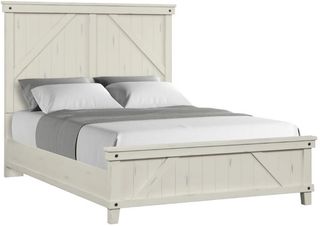 Bernards Spruce Creek White Queen Panel Bed