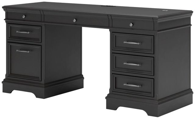 Signature Design by Ashley® Beckincreek 3-Piece Black Credenza-3