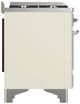 Ilve® Majestic III 60" Antique White Pro Style Dual Fuel Natural Gas Range with Griddle and Chrome Trim-4