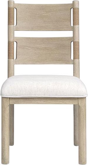Magnussen Home® Sunset Cove Sanibel Brown Dining Side Chair with Upholstered Seat-1