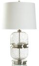 Stylecraft Brushed Nickel/Clear Ash Table Lamp -0