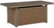 Signature Design by Ashley® Revare Beach Beige Aluminum/Resin Wicker Outdoor Fire Pit Table-0