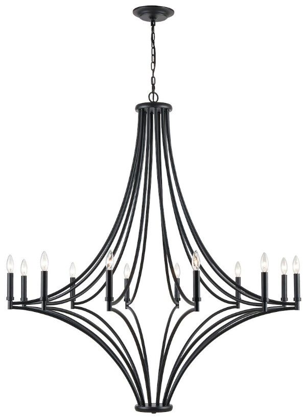 Stein World Showroom Spanish Villa Charcoal 48'' " Chandelier
