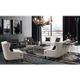 Armen Living Skyline Antique Gold Console Table-4