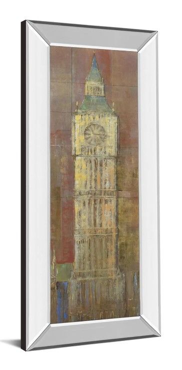 Classy Art Big Ben by Longo Mirrored Frame Wall Art-1