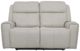 Flexsteel® Barnett Timber Leather Power Reclining Loveseat with Power Headrest and Lumbar-1