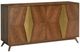 Currey & Company Arren Antique Brass/Dark Chestnut Credenza-1