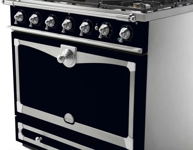 La Cornue CornuFe´ 90 36" Gloss Black Pro Style Dual Fuel Range-2