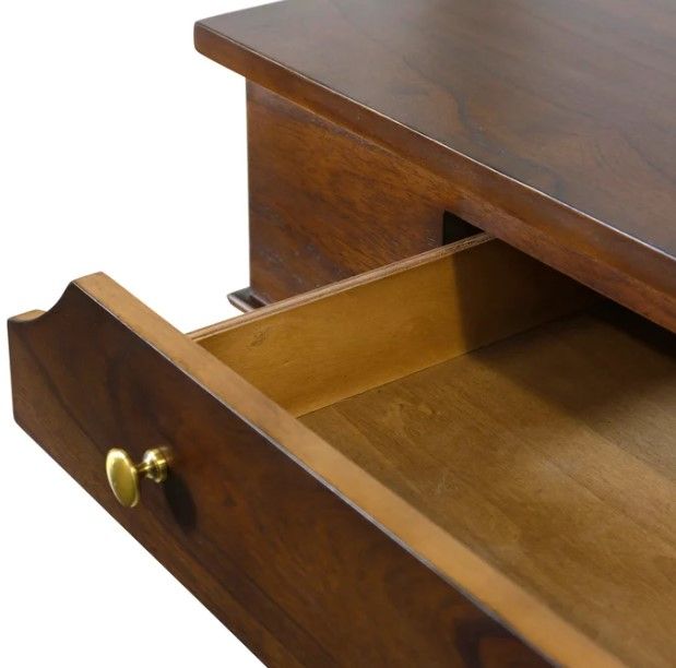 StyleCraft Dark Caramel/Gold Console Table-2