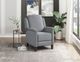 Homelegance® Lansing Gray Manual Push Back Recliner-1