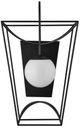 Currey & Company Rochefort Black/White Large Wall Sconce-1
