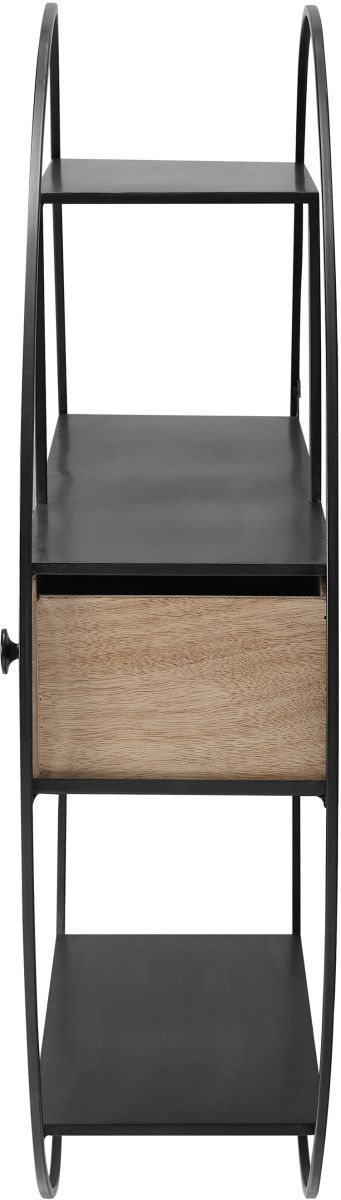 Linon Nerissa Black/Brown Wall Shelf-3