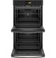 GE Profile™ 29.75" Black Slate Electric Built-In Convection Double Oven-1
