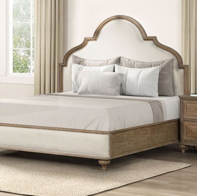 Furniture of America® Lyris Rustic Oak Queen Bed-4