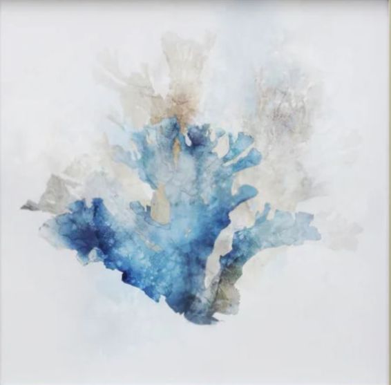 Stylecraft Blue Coral Reef I Blue/Gray/White/ Wall Art-1
