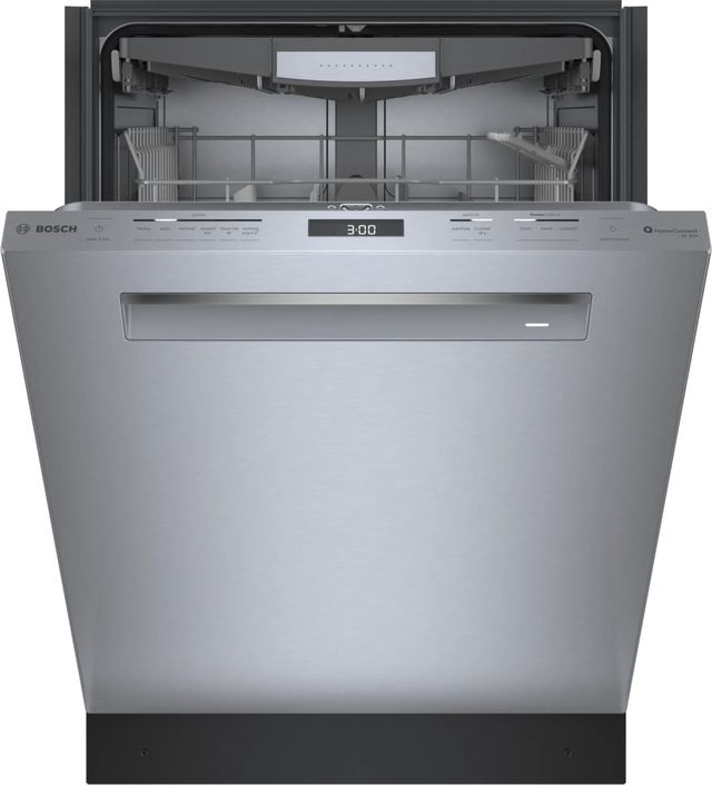 Bosch® 800 Series 24" Stainless Steel Top Control Built In Dishwasher-3