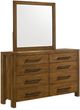 Coaster® Adderley Warm Brown Dresser and Mirror Set-0